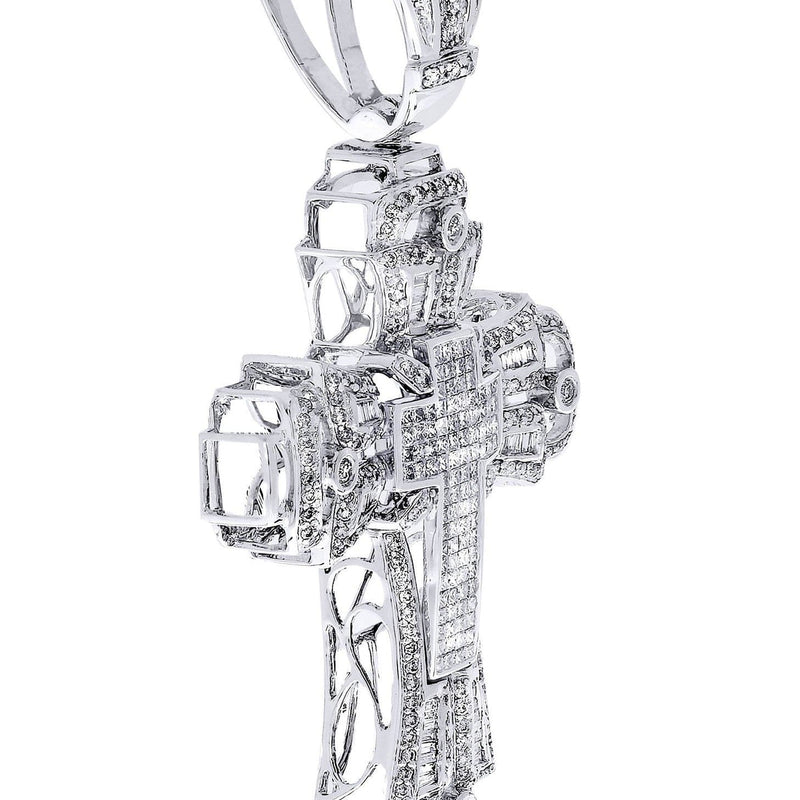 Diamond Cross Pendant| 3.18 Carats| 21.52 Grams