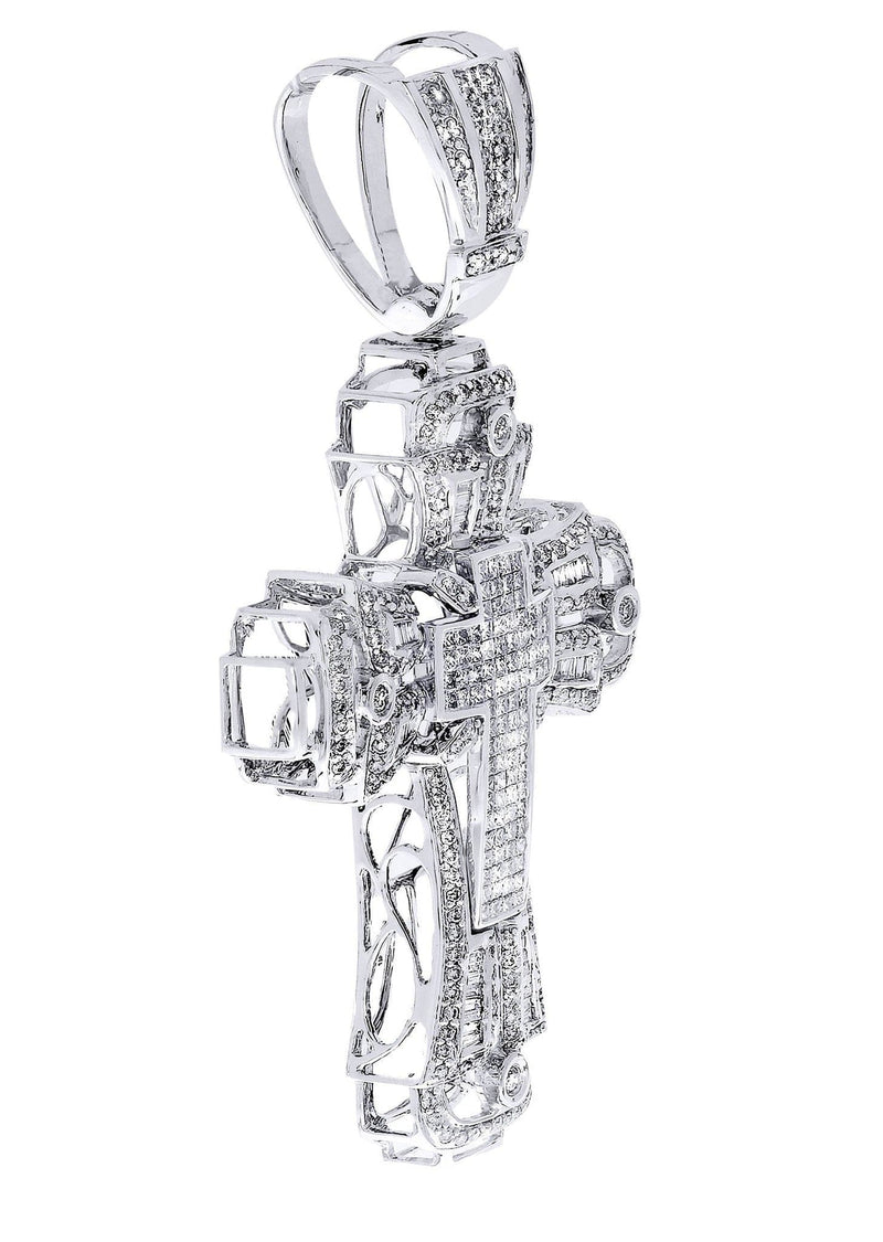 Diamond Cross Pendant| 3.18 Carats| 21.52 Grams