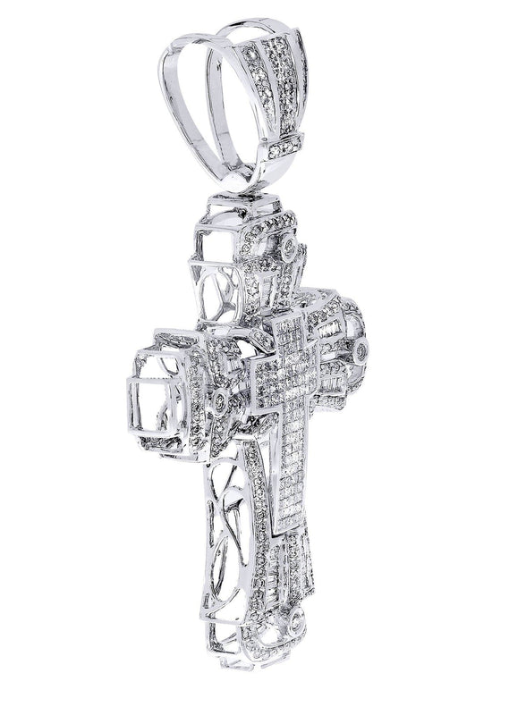 Diamond Cross Pendant| 3.18 Carats| 21.52 Grams