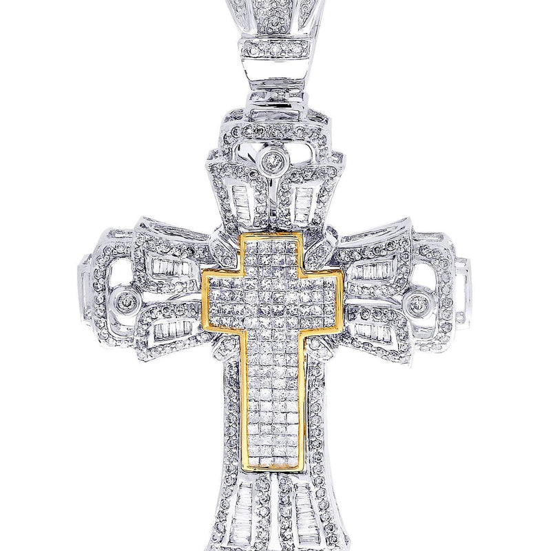 Diamond Cross Pendant| 4.43 Carats| 22 Grams