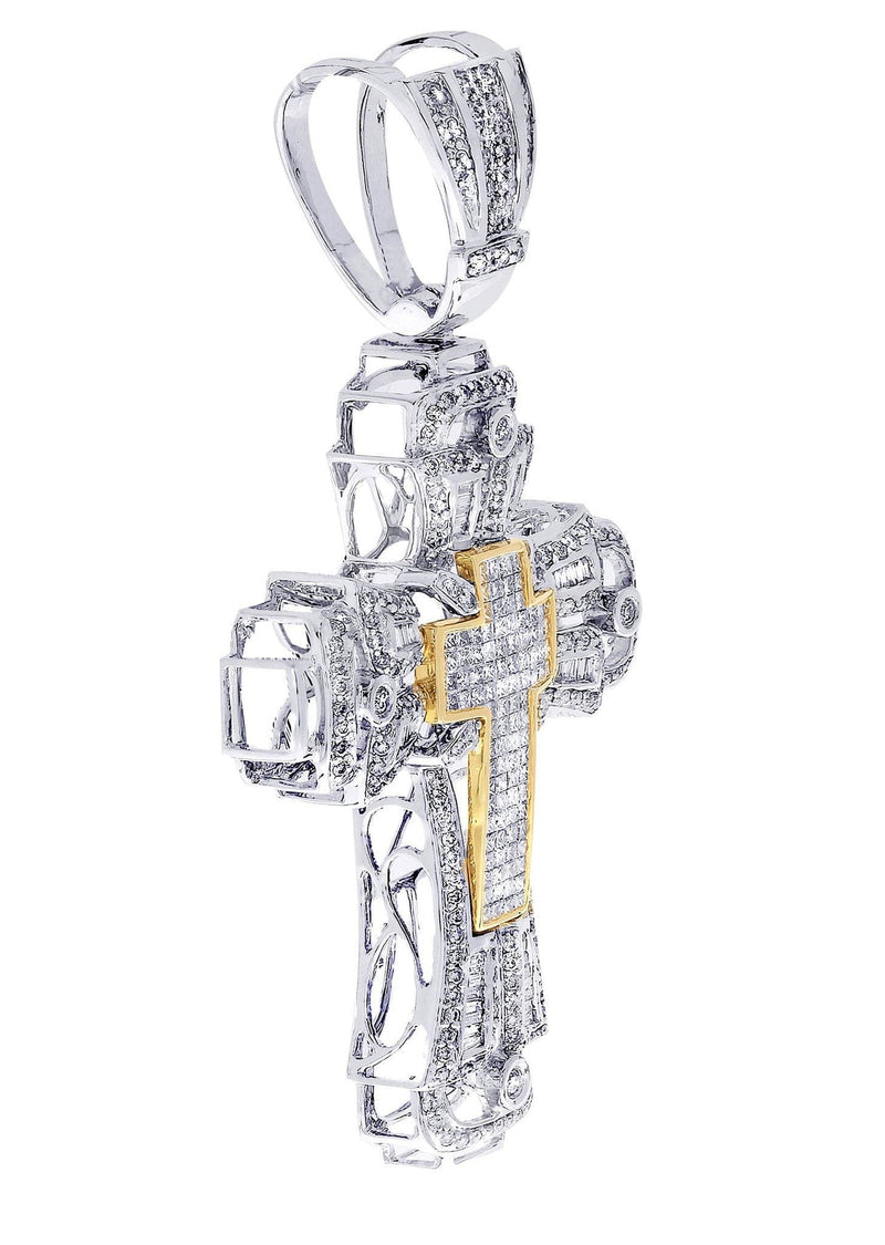 Diamond Cross Pendant| 4.43 Carats| 22 Grams