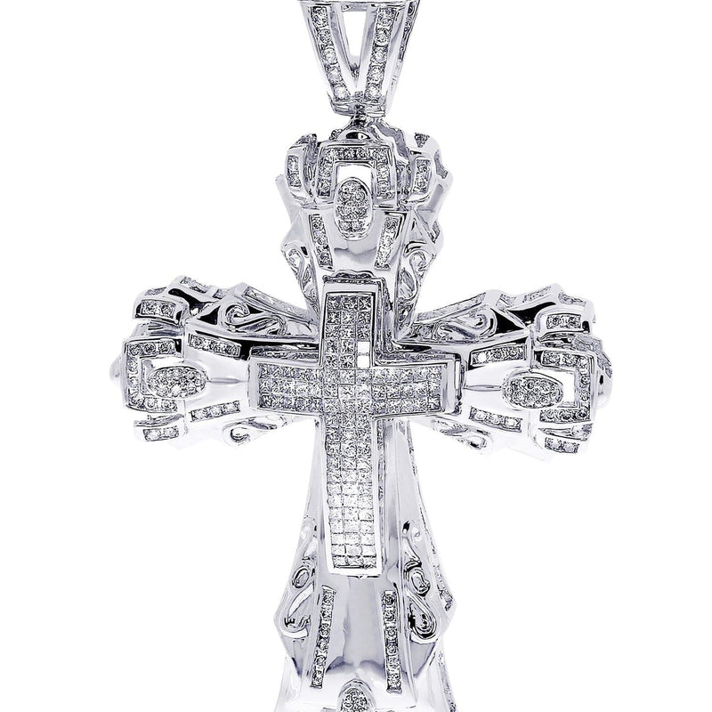 Diamond Cross Pendant| 1.98 Carats| 24.56 Grams