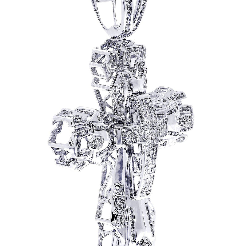 Diamond Cross Pendant| 1.98 Carats| 24.56 Grams