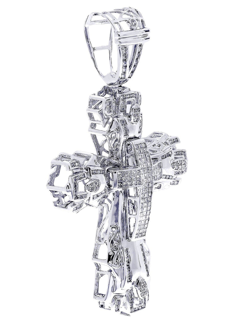 Diamond Cross Pendant| 1.98 Carats| 24.56 Grams