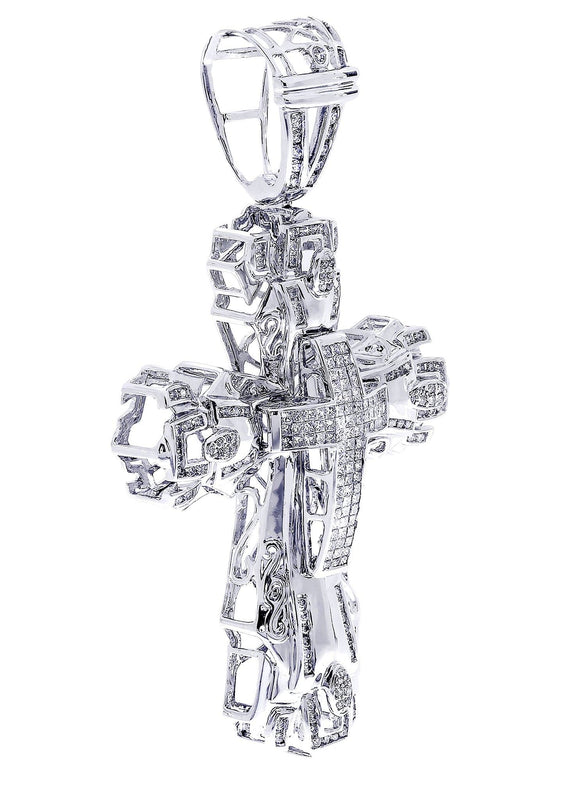Diamond Cross Pendant| 1.98 Carats| 24.56 Grams
