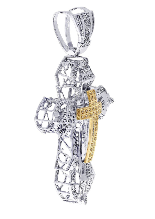 Diamond Cross Pendant| 1.72 Carats| 30.68 Grams