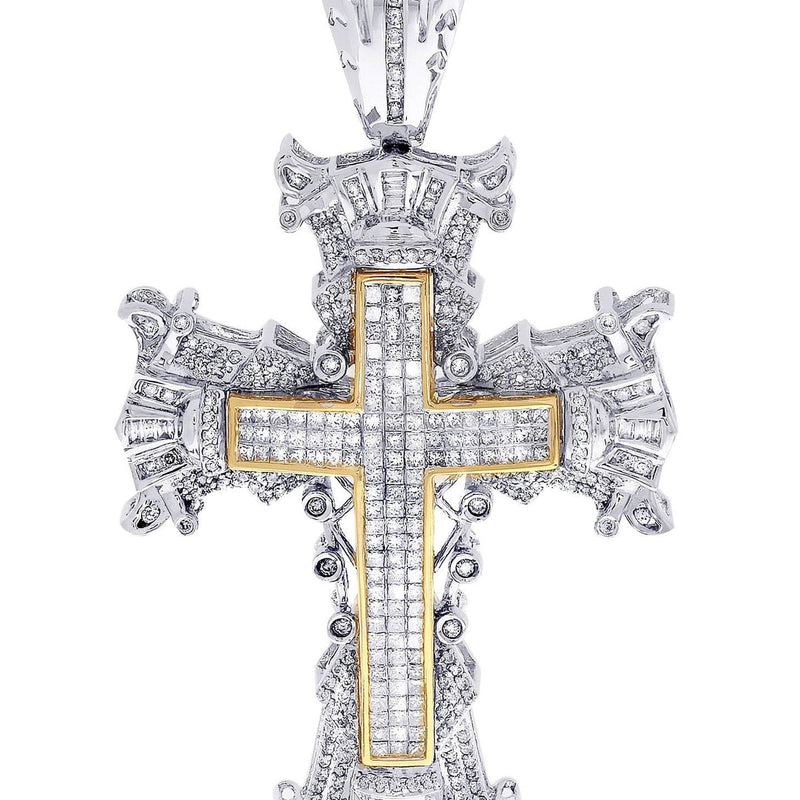 Diamond Cross Pendant| 4.1 Carats| 32.77 Grams