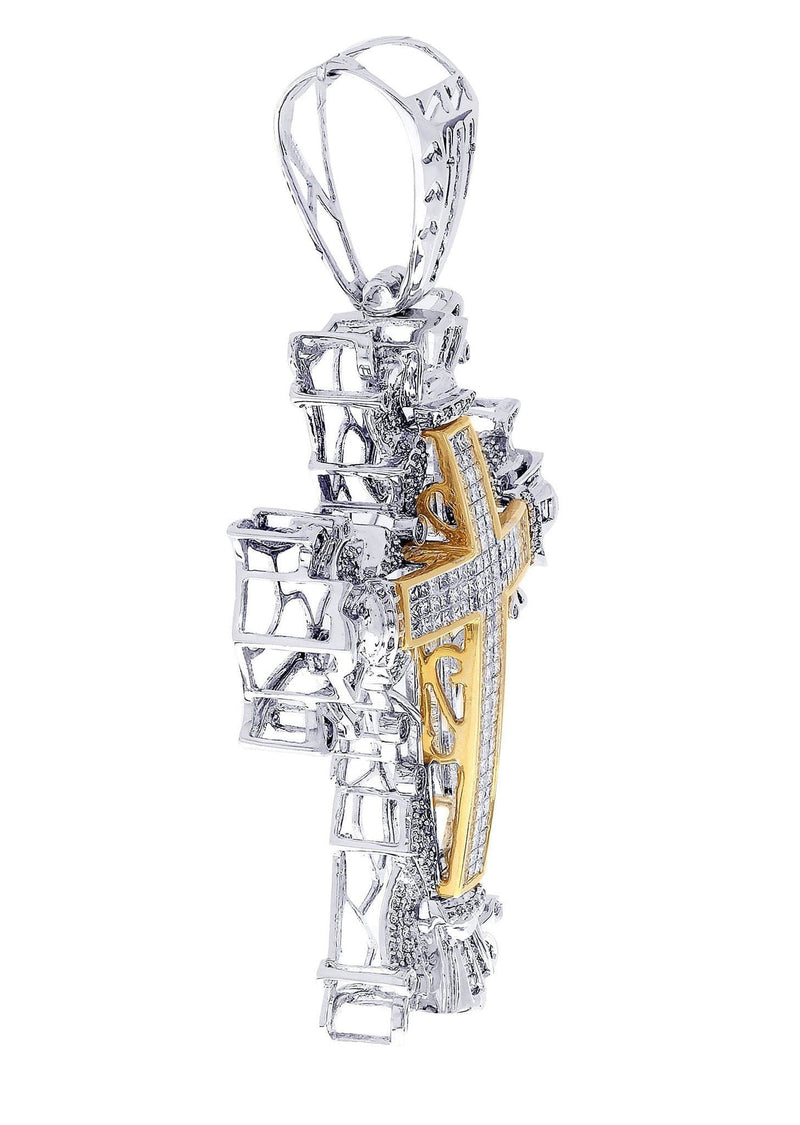 Diamond Cross Pendant| 4.1 Carats| 32.77 Grams