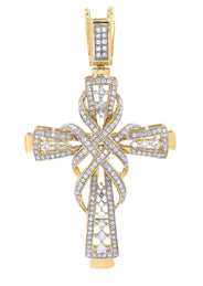 Diamond Cross Pendant| 2.33 Carats| 14.34 Grams