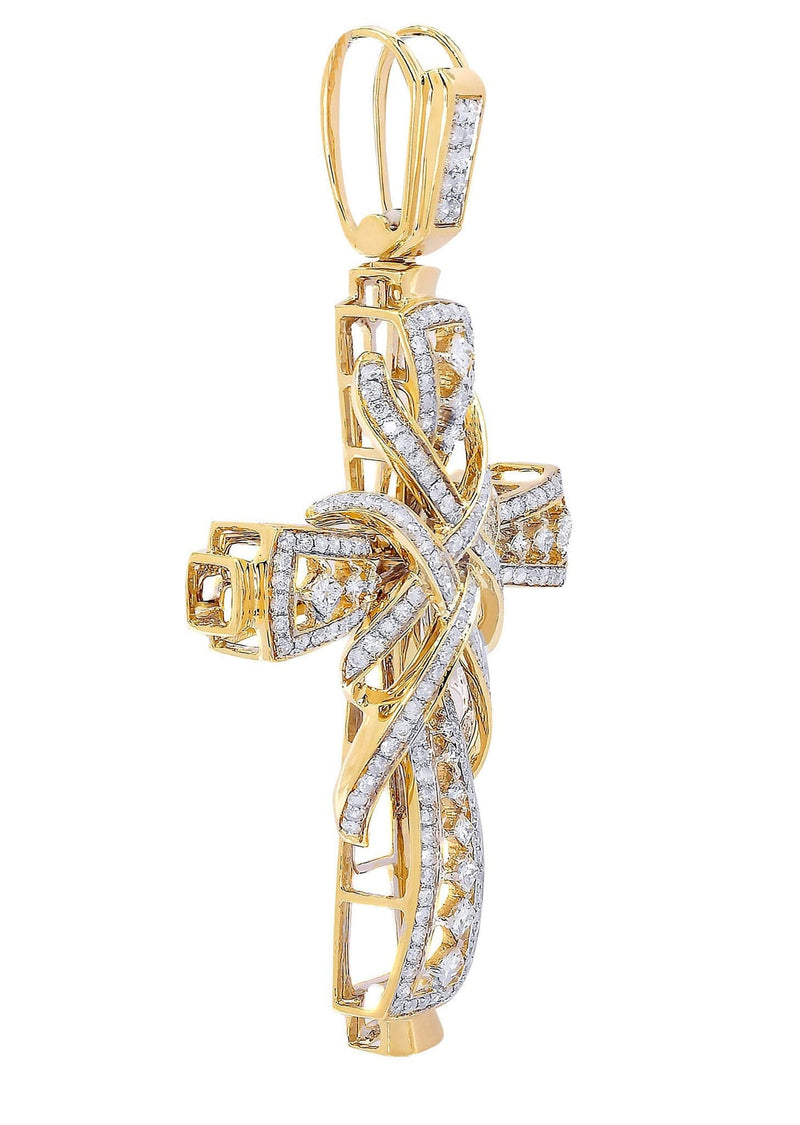 Diamond Cross Pendant| 2.33 Carats| 14.34 Grams