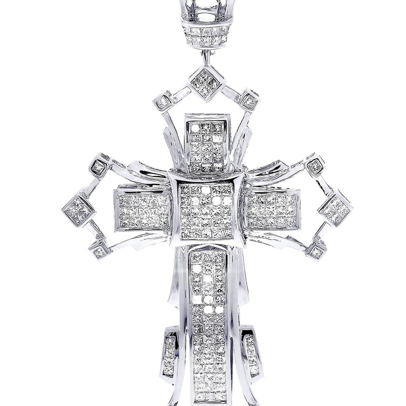 Diamond Cross Pendant| 3.74 Carats| 22.88 Grams