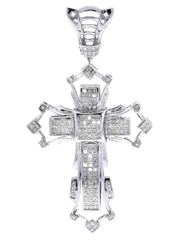 Diamond Cross Pendant| 3.74 Carats| 22.88 Grams
