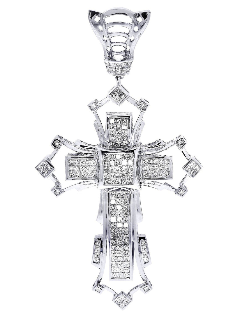 Diamond Cross Pendant| 3.74 Carats| 22.88 Grams