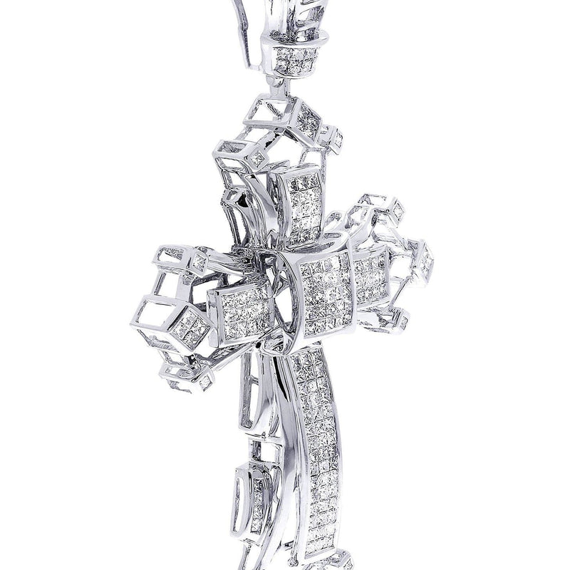Diamond Cross Pendant| 3.74 Carats| 22.88 Grams