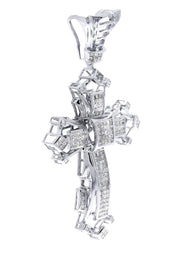 Diamond Cross Pendant| 3.74 Carats| 22.88 Grams