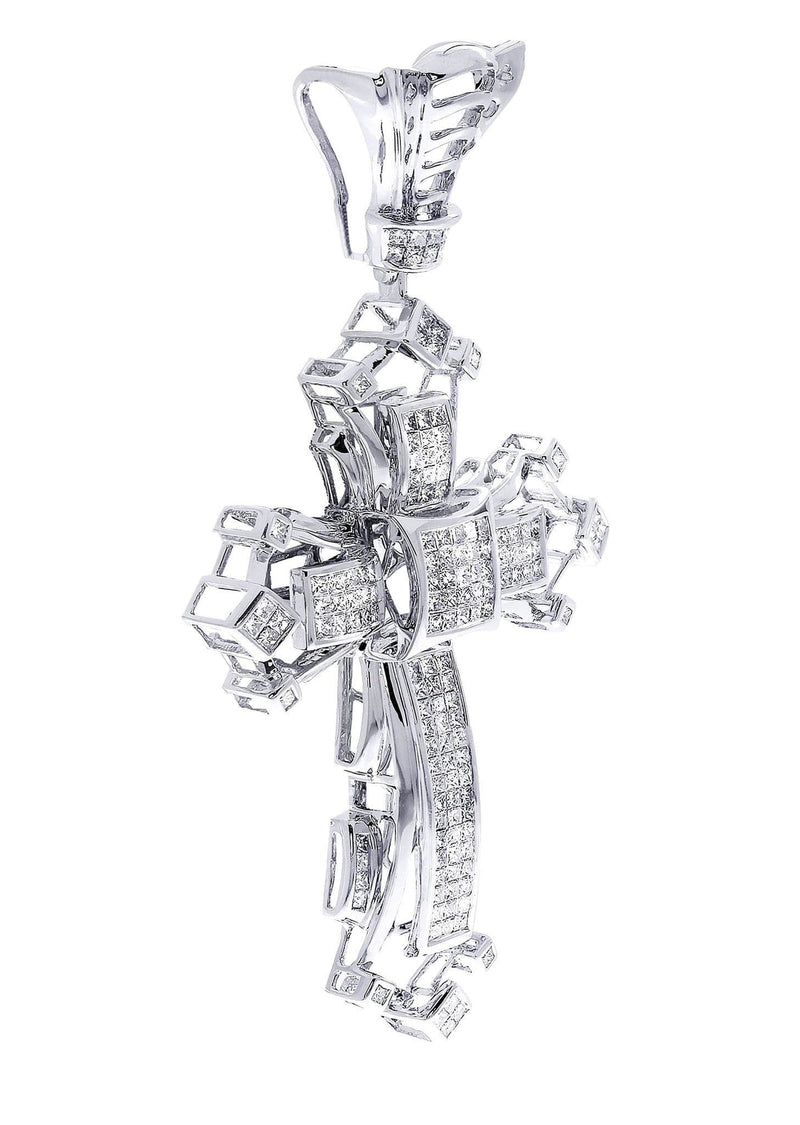 Diamond Cross Pendant| 3.74 Carats| 22.88 Grams