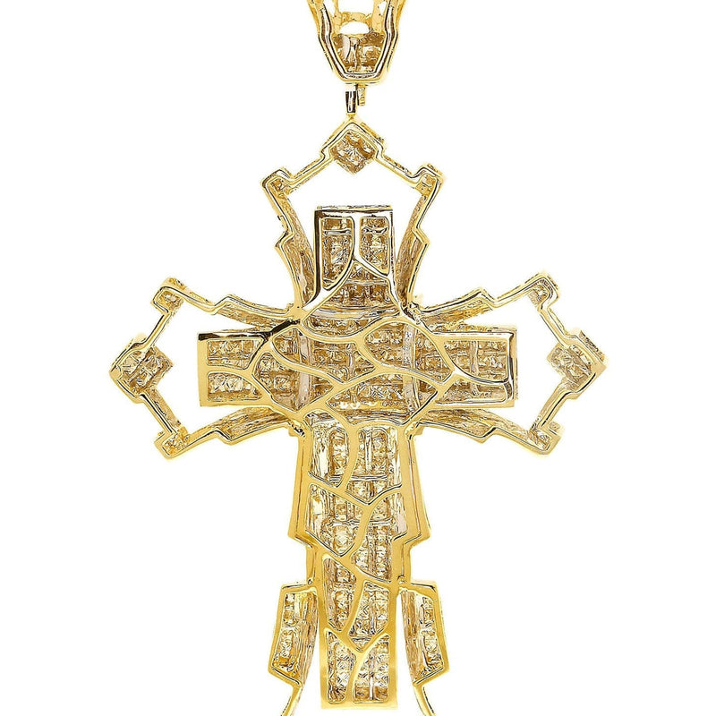 Diamond Cross Pendant| 3.99 Carats| 22.18 Grams