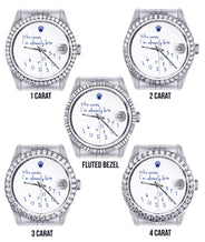 Diamond Mens Rolex Datejust Watch 16200 | 36Mm | "Who Cares I'm Already Late" Custom Dial | Jubilee Band