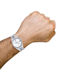 Diamond Mens Rolex Datejust Watch 16200 | 36Mm | "Who Cares I'm Already Late" Custom Dial | Oyster Band