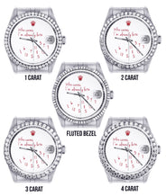 Diamond Mens Rolex Datejust Watch 16200 | 36Mm | "Who Cares I'm Already Late" Custom Dial | Jubilee Band