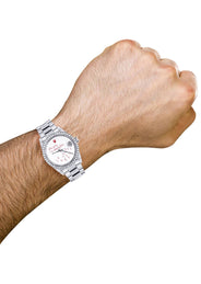 Diamond Mens Rolex Datejust Watch 16200 | 36Mm | "Who Cares I'm Already Late" Custom Dial | Oyster Band