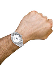 116200 | Hidden Clasp | Diamond Rolex Datejust Watch | 36Mm | "Who Cares I'm Already Late" Custom Dial | Jubilee Band