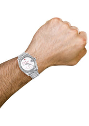 116200 | Hidden Clasp | Diamond Rolex Datejust Watch | 36Mm | "Who Cares I'm Already Late" Custom Dial | Jubilee Band