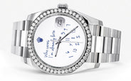 116200 | Rolex Datejust Watch | 36Mm | "Who Cares I'm Already Late" Custom Dial | Oyster Band