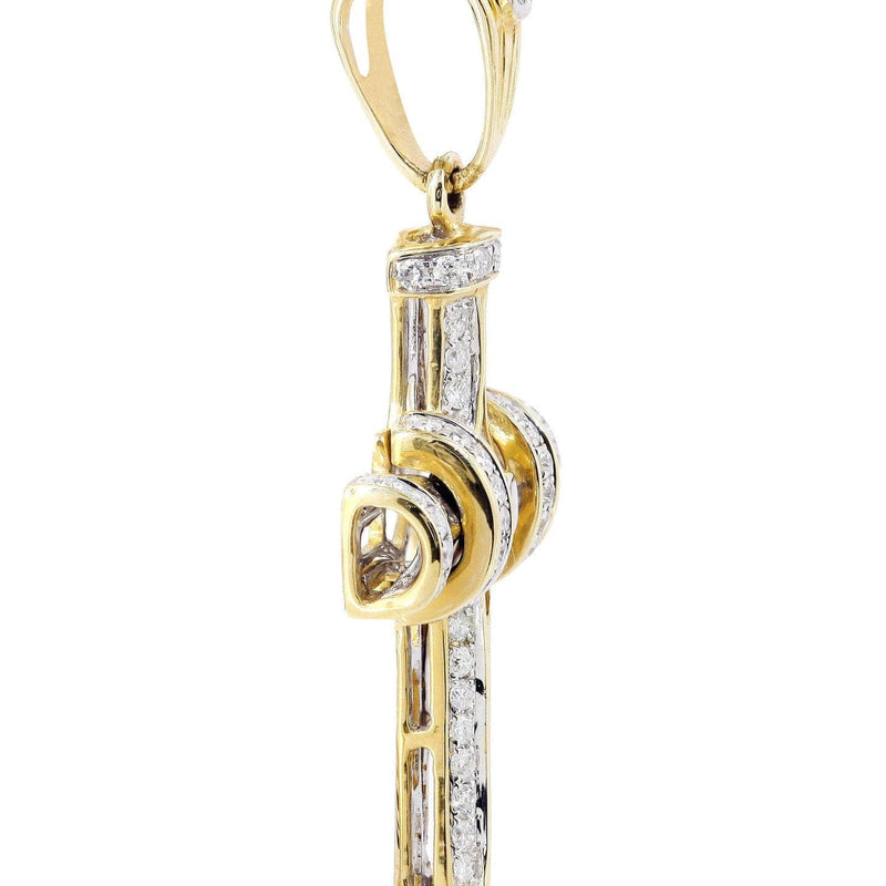 Diamond Cross Pendant |0.45 Carats | 3.45 Grams