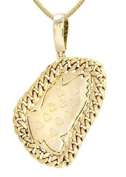 14 Yellow Gold Praying Hands Diamond Necklace | 0.63 Carats