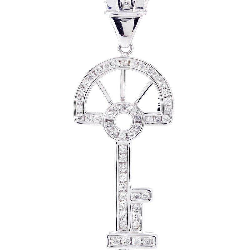 Diamond Key Pendant | 1.03 Carats | 5.96 Grams