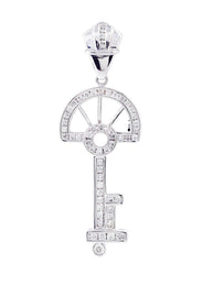 Diamond Key Pendant | 1.03 Carats | 5.96 Grams