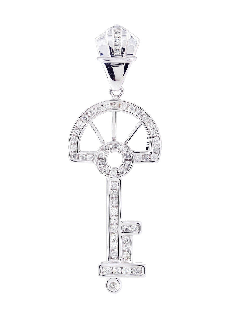 Diamond Key Pendant | 1.03 Carats | 5.96 Grams