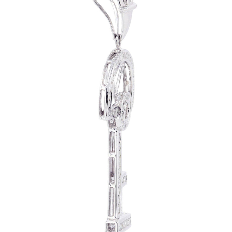 Diamond Key Pendant | 1.03 Carats | 5.96 Grams