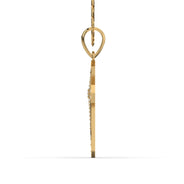Men's VVS Lab Diamond Customizable Yellow Gold Cross Necklace Pendant