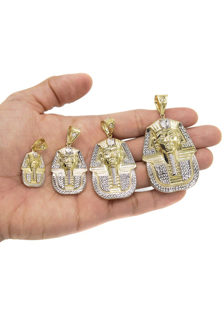 Pharaoh Pendant - Yellow Gold  | Customizable Size | 10K