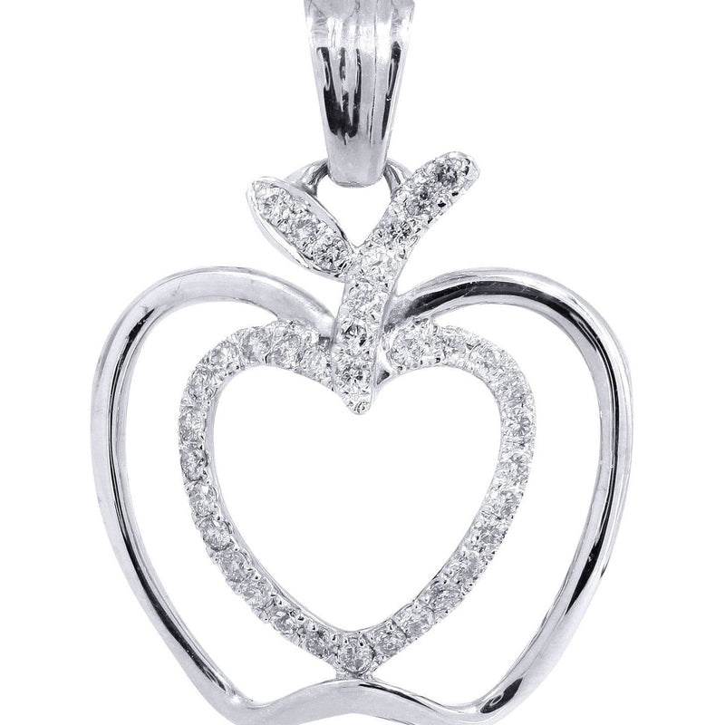 Diamond Apple Pendant | 0.38 Carats | 2.07 Grams