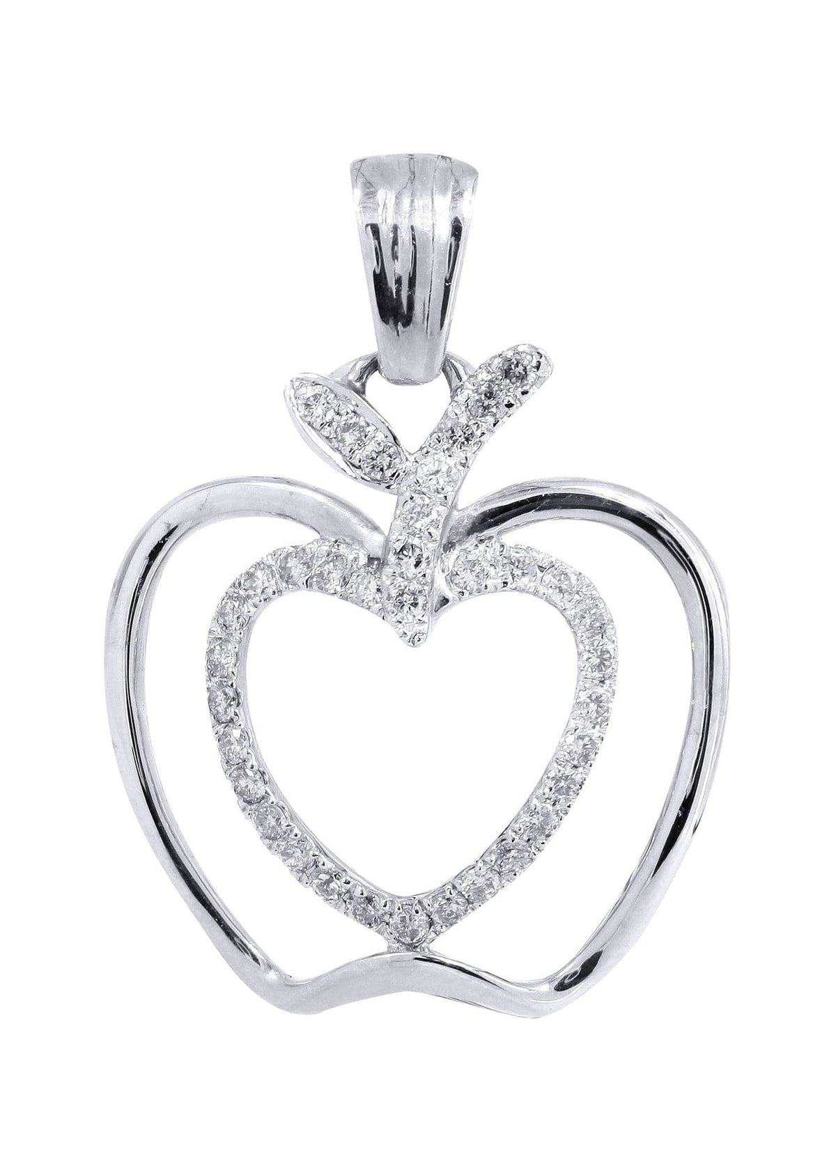 Diamond Apple Pendant | 0.38 Carats | 2.07 Grams