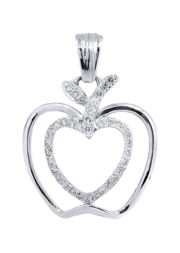 Diamond Apple Pendant | 0.38 Carats | 2.07 Grams