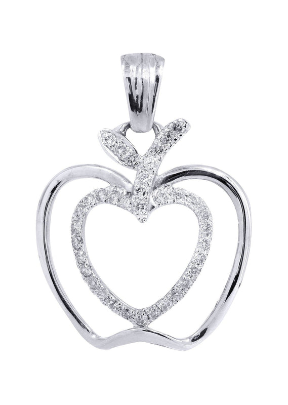 Diamond Apple Pendant | 0.38 Carats | 2.07 Grams