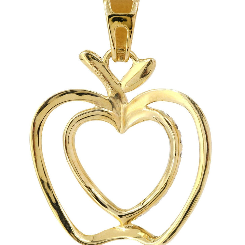 Diamond Apple Pendant | 0.38 Carats | 2.04 Grams