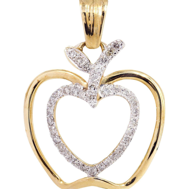 Diamond Apple Pendant | 0.38 Carats | 2.04 Grams