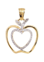 Diamond Apple Pendant | 0.38 Carats | 2.04 Grams
