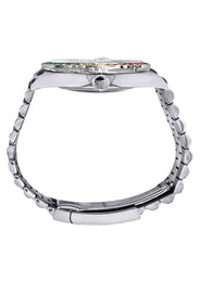 Rolex Datejust 41 Watch | 41 MM | Rainbow Sapphire Bezel | Rainbow Baguettes Diamond Dial | Jubilee Band