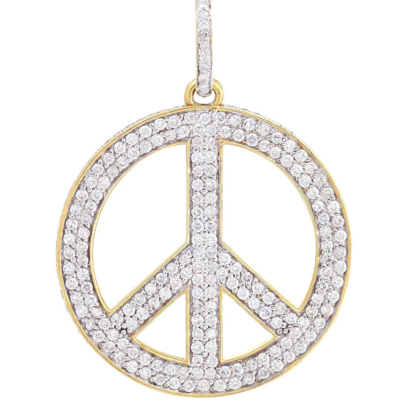 Diamond Peace Pendant | 2.51 Carats | 16.64 Grams