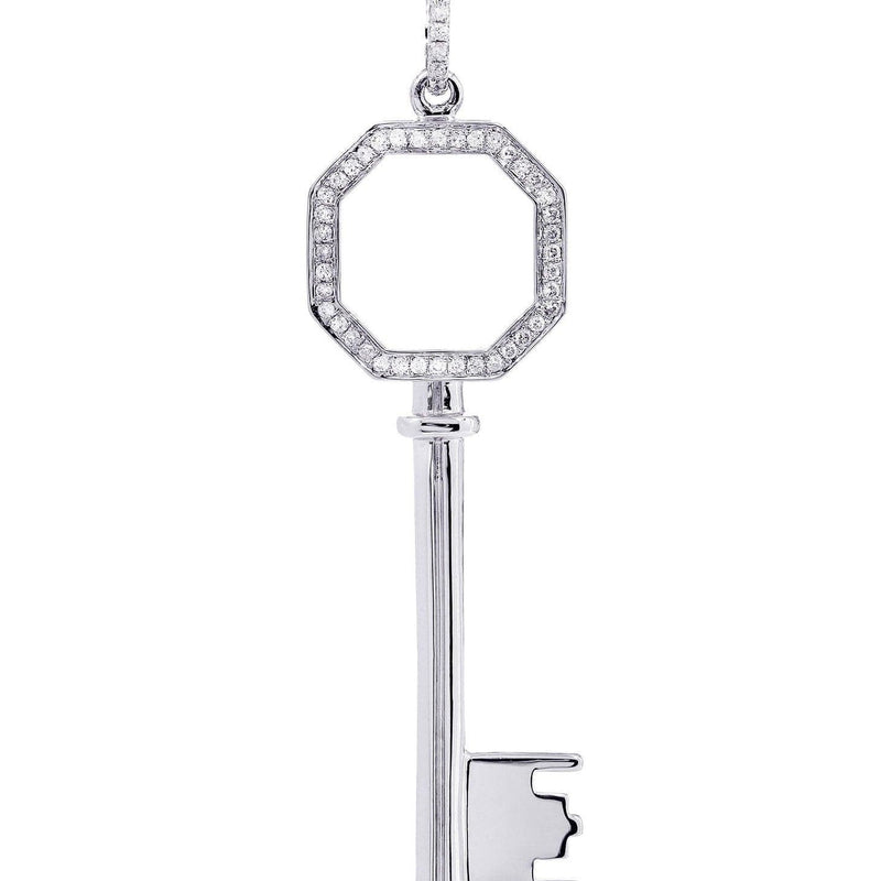 Diamond Key Pendant | 0.14 Carats | 2.51 Grams