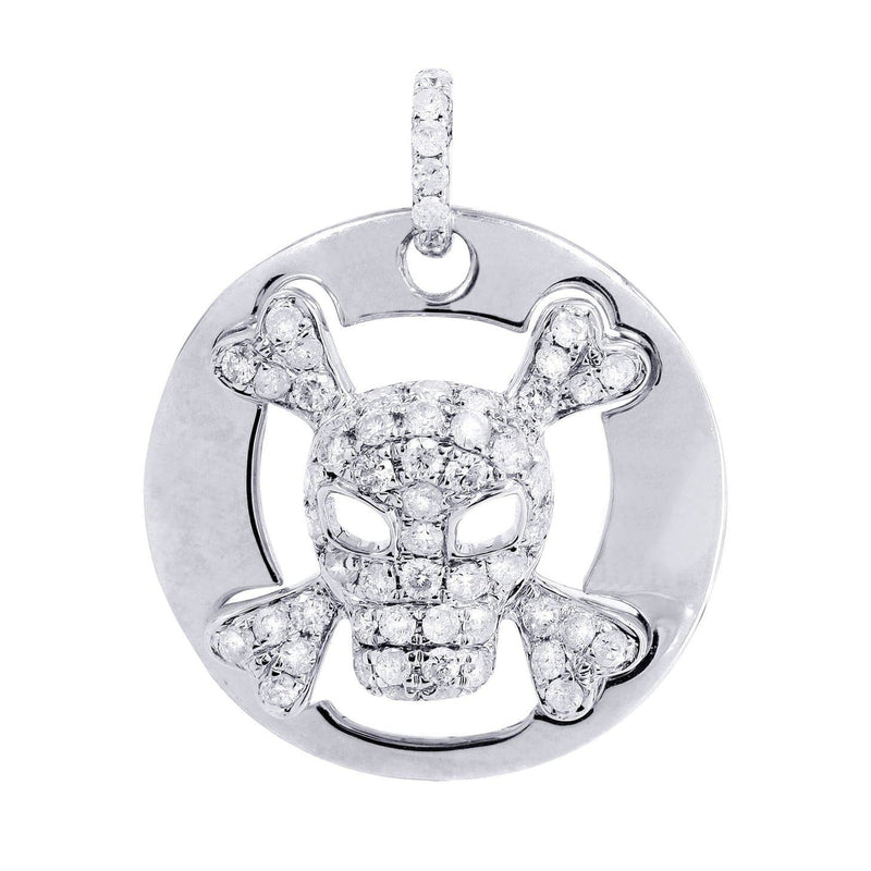 Diamond Skull Pendant | 0.61 Carats | 3.24 Grams