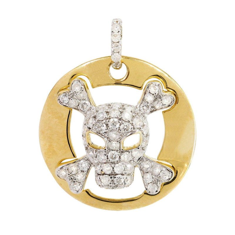 Diamond Skull Pendant | 0.62 Carats | 3.18 Grams