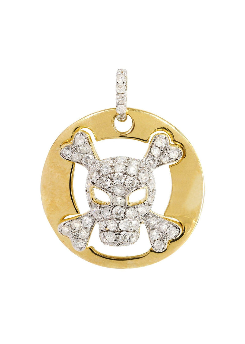 Diamond Skull Pendant | 0.62 Carats | 3.18 Grams
