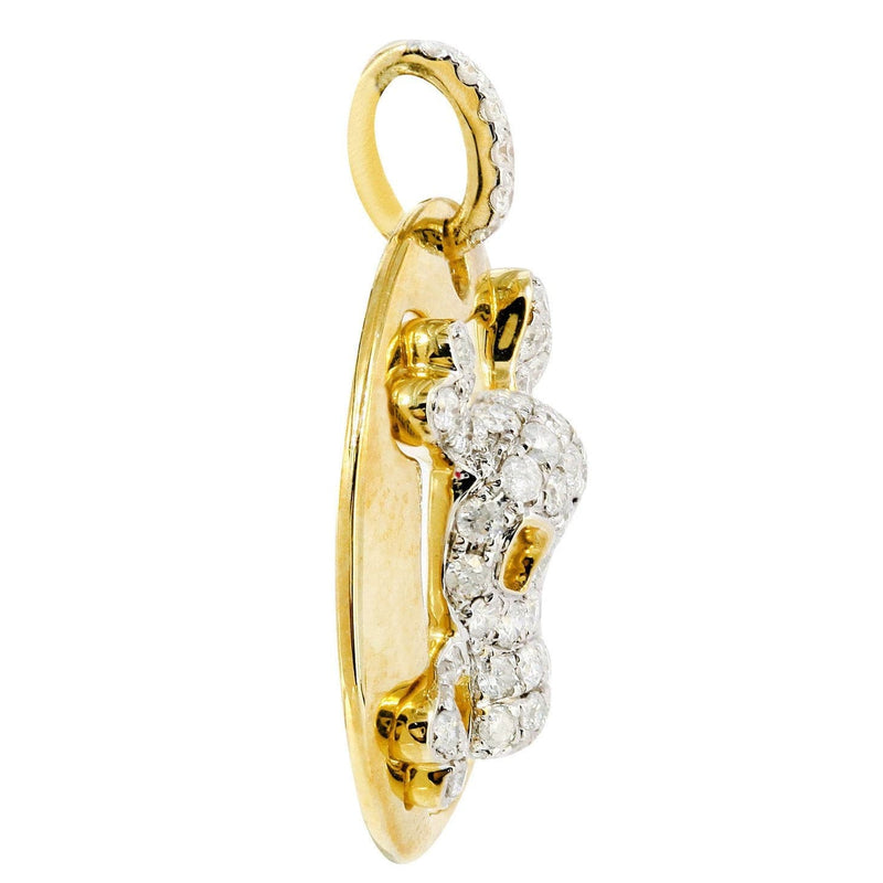 Diamond Skull Pendant | 0.62 Carats | 3.18 Grams